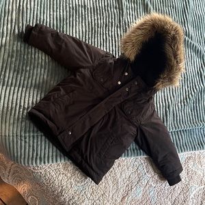 Toddler Old Navy Fur Hooded Winter Coat - 2T